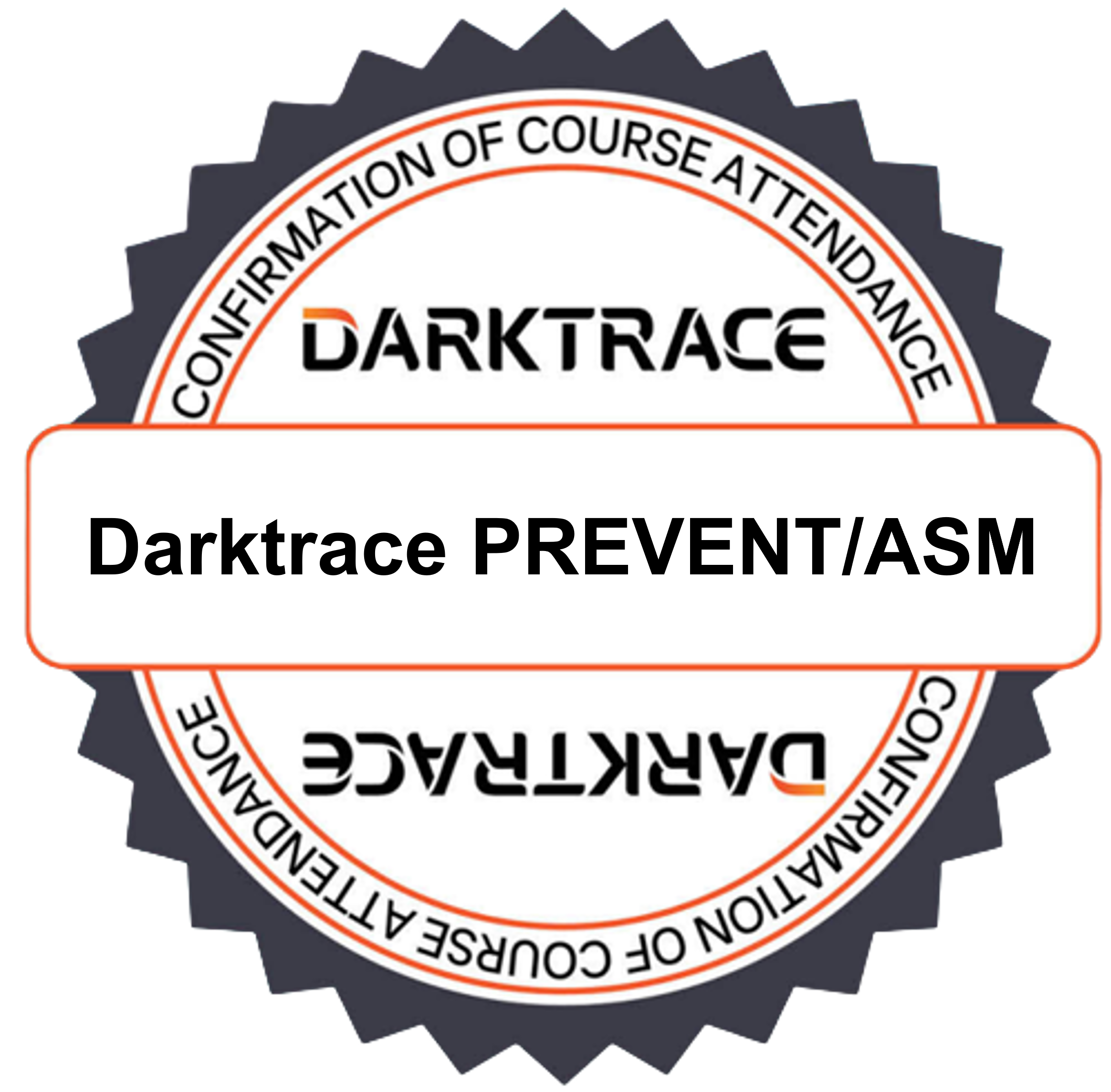 Darktrace course attendance PreventASM